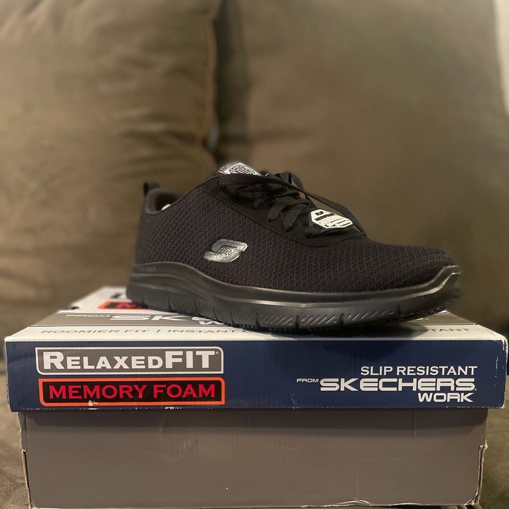 SOLD - New in box Skechers slip resistant shoes
